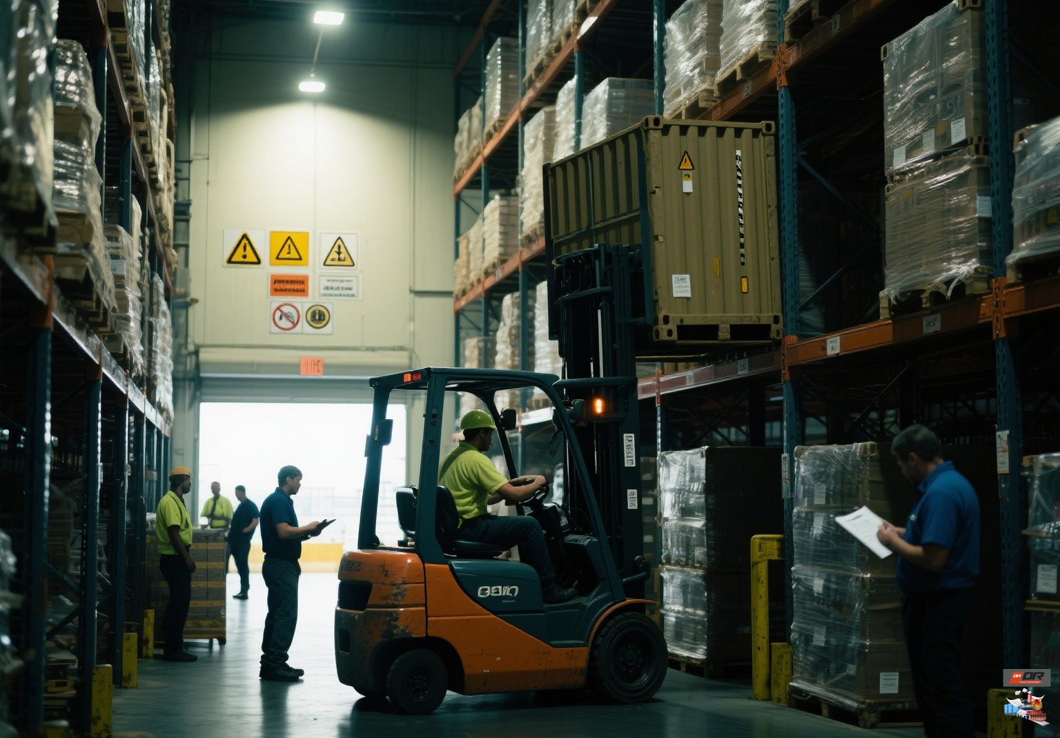 Warehouse handling of containers in Russia, focused on CBM volume management for storage planning
