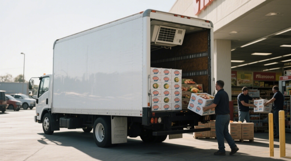 DR Trans uses reefer box trucks to deliver fresh food and medicine across Eurasian supply chains.