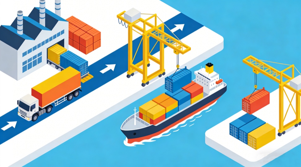 cif-port-loading-europe Photograph of container cranes loading cargo at a European seaport