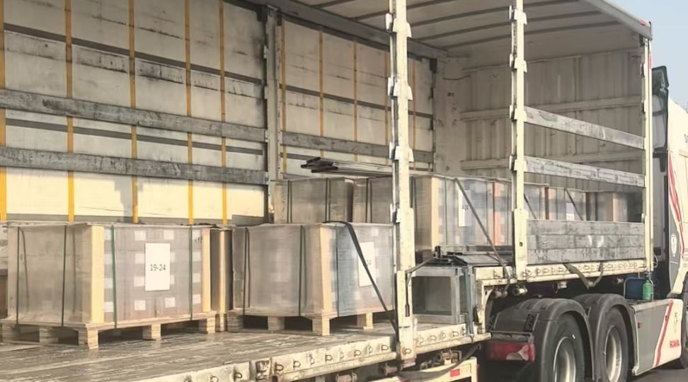 Manzhouli-Zabaikalsk Border Crossing for TIR Trucks TIR truck waiting at Manzhouli border crossing between China and Russia for customs clearance