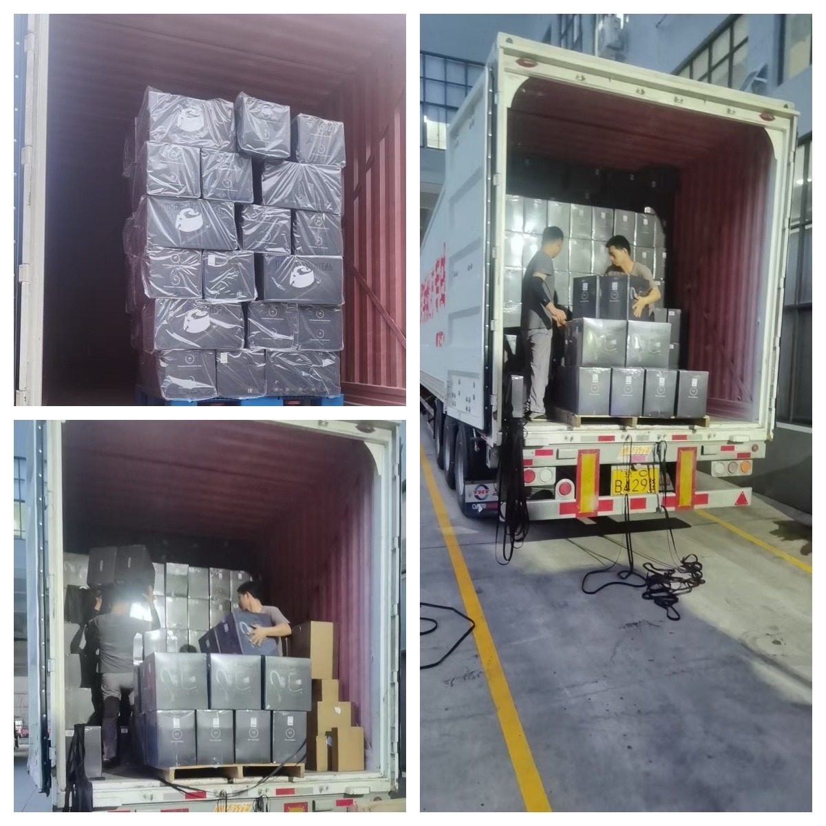 DR Trans TIR truck crossing Manzhouli border with vacuum cleaner cargo sealed for China Russia freight
